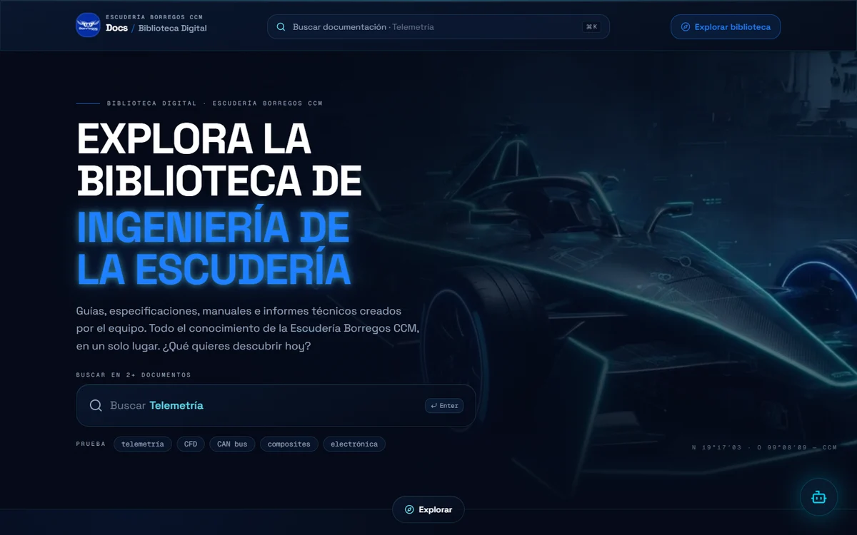 Entrada pública de DOCS, Escudería Borregos CCM
